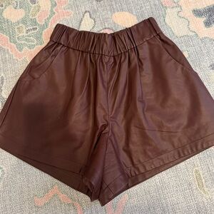 CROSBY by Mollie Burch High Waist Brown Shorts